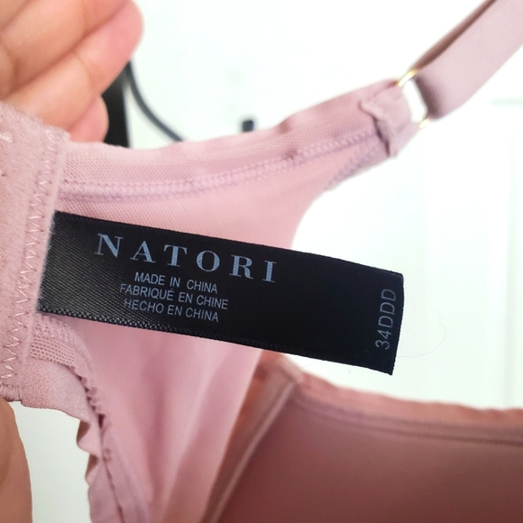 NWOT Natori Dusty Mauve Lace Underwire Bra, 34DDD - Picture 3 of 4